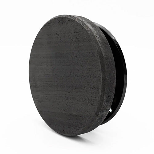 PROSAUNAS Thermo Black Ventilation Cover Sauna Wall Ventilation Cover, Round, Black Thermo-Abachi