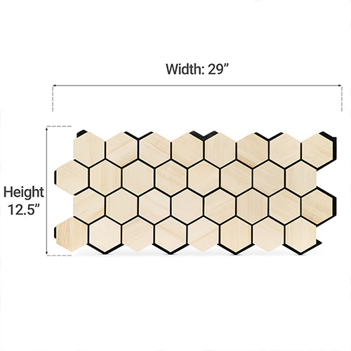 PROSAUNAS Hive Aspen Sauna Wall Panels, Hexagon Pattern, Natural Aspen