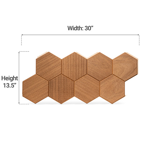PROSAUNAS Hive Thermo Sauna Wall Panels, Hexagon Pattern, Thermo-Abachi
