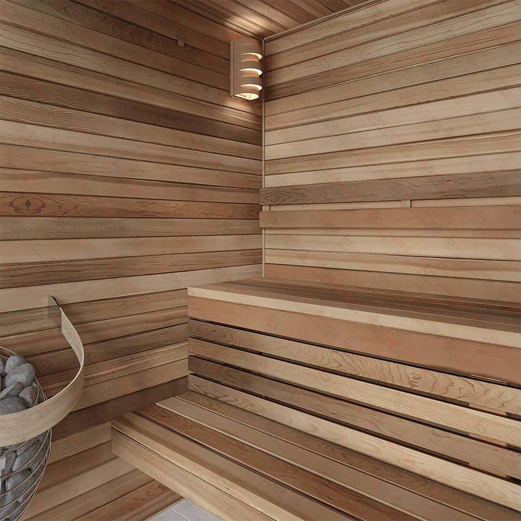 Sauna Examples 12x9x7′ Custom Indoor Cedar Sauna Kit