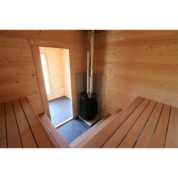 3 Room Modern Outdoor Sauna Kit - Allure XL - West Coast Saunas - BZ - ALLURE - XL