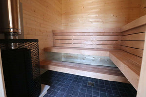 3 Room Modern Outdoor Sauna Kit - Allure XL - West Coast Saunas - BZ - ALLURE - XL