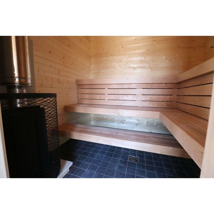 3 Room Modern Outdoor Sauna Kit - Allure XL - West Coast Saunas - BZ - ALLURE - XL
