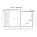 3 Room Modern Outdoor Sauna Kit - Allure XL - West Coast Saunas - BZ - ALLURE - XL