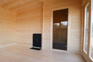 3 Room Modern Outdoor Sauna Kit - Allure XL - West Coast Saunas - BZ - ALLURE - XL