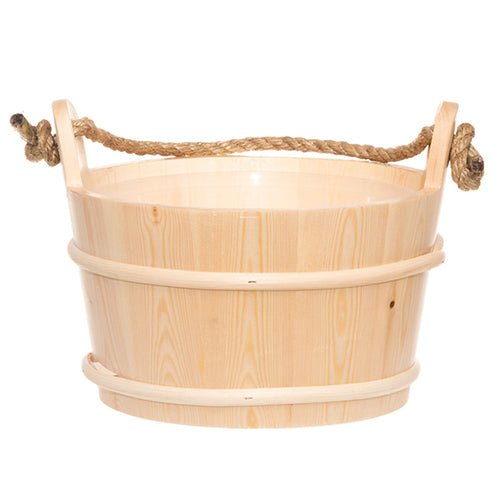 4Living Rope Handle Sauna Bucket Sauna Bucket, Spruce, Rope Handle, 4L ...