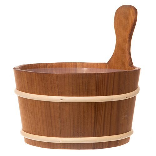 4Living Straight Handle Sauna Bucket Sauna Bucket, Thermo - Alder, Straight Handle, 4L - West Coast Saunas - 319193