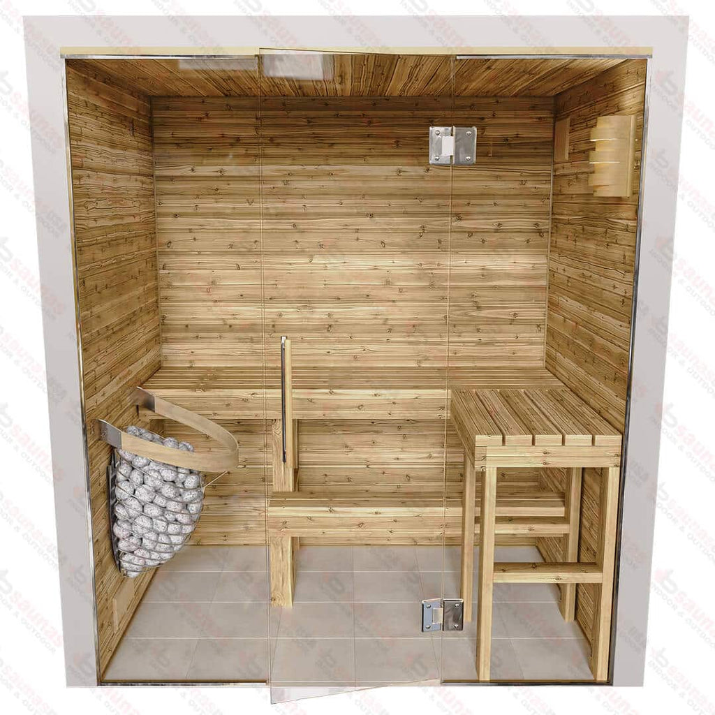 4x6x7 Custom Indoor Cedar Sauna Kit - West Coast Saunas - BSAUCUST467I - 7KA