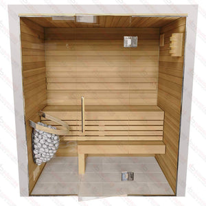 4x6x7 Custom Indoor Cedar Sauna Kit - West Coast Saunas - BSAUCUST467I - 7KA