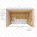 4x6x7 Custom Indoor Cedar Sauna Kit - West Coast Saunas - BSAUCUST467I - 7KA