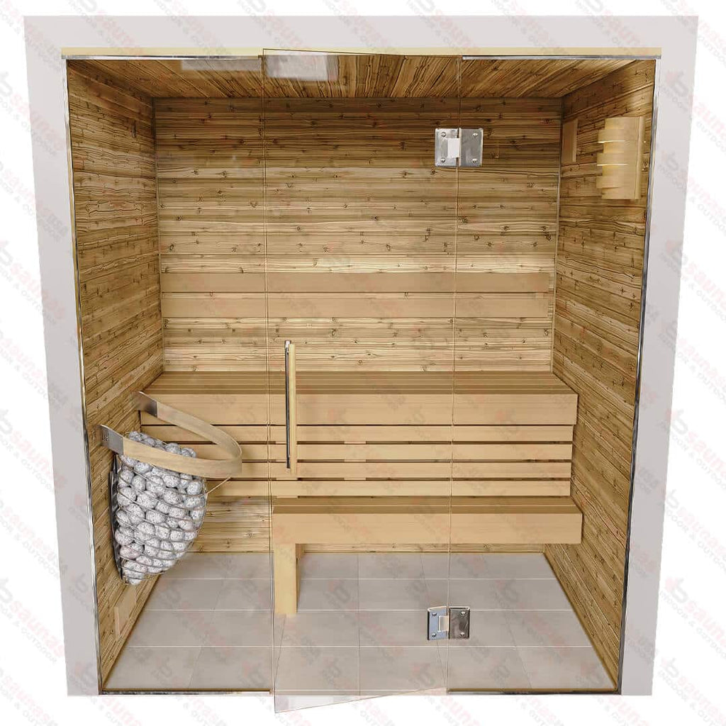 4x6x7 Custom Indoor Cedar Sauna Kit - West Coast Saunas - BSAUCUST467I - 7KA