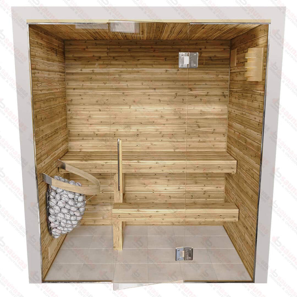 4x6x7 Custom Indoor Cedar Sauna Kit - West Coast Saunas - BSAUCUST467I - 7KA