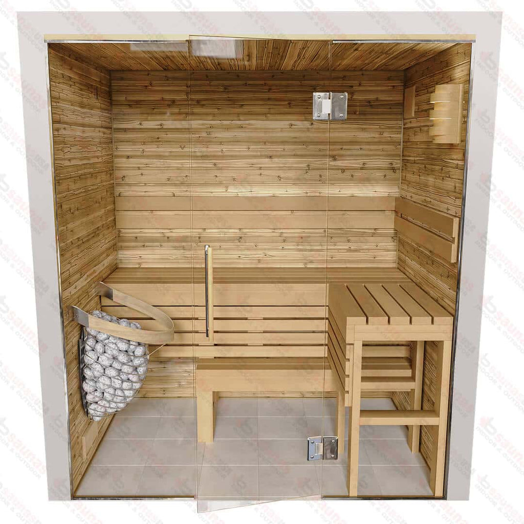 4x6x7 Custom Indoor Cedar Sauna Kit - West Coast Saunas - BSAUCUST467I - 7KA