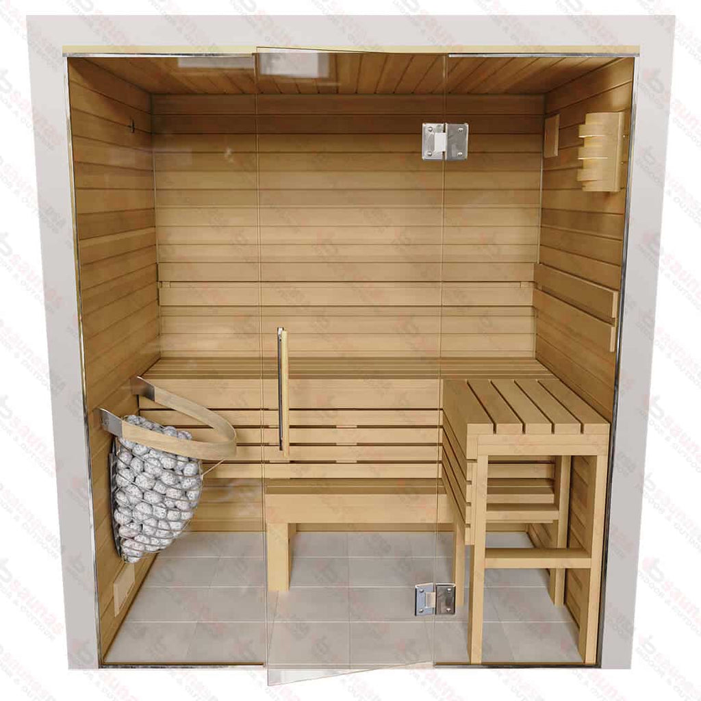 4x6x7 Custom Indoor Cedar Sauna Kit - West Coast Saunas - BSAUCUST467I - 7KA