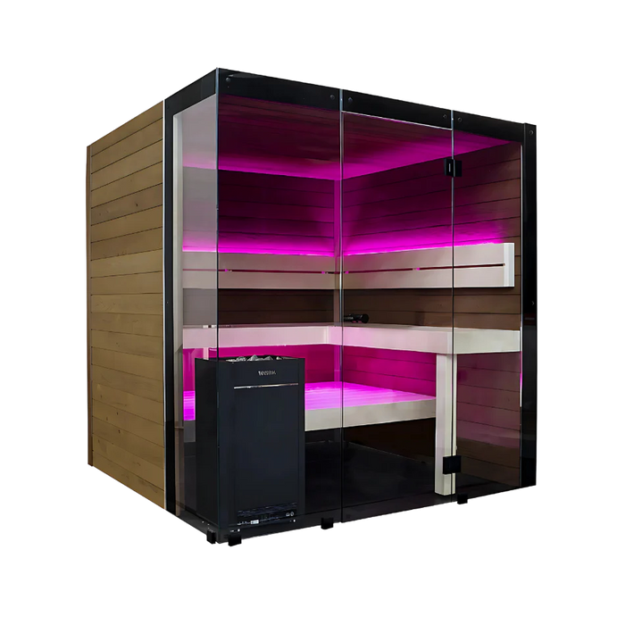 Harvia Block - Rustic Adler 2-6 Person Indoor Sauna