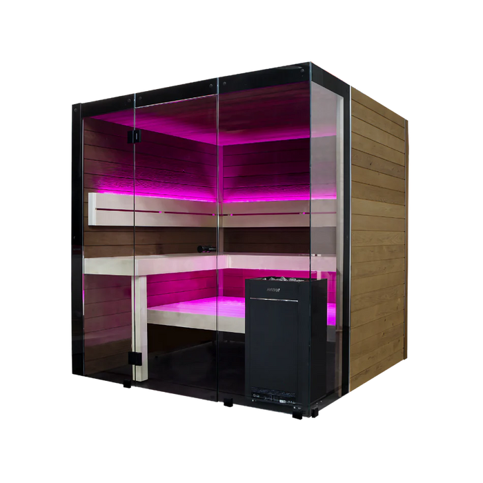 Harvia Block - Rustic Adler 2-6 Person Indoor Sauna