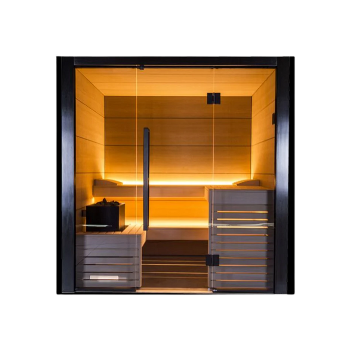 Harvia Fuji - Onyx Trim/Oak Hardwood 2-5 Person Indoor Sauna