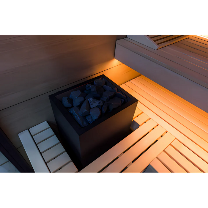 Harvia Fuji - Onyx Trim/Oak Hardwood 2-5 Person Indoor Sauna