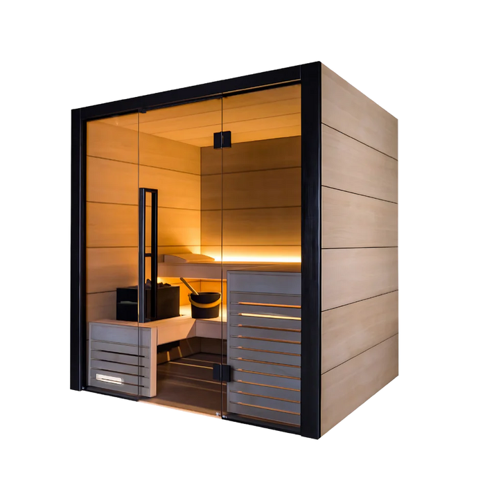 Harvia Fuji - Onyx Trim/Oak Hardwood 2-5 Person Indoor Sauna