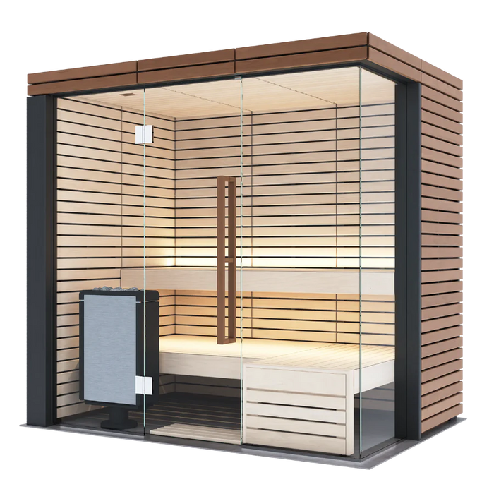 Harvia Lindea View - Thermo-Lime Wood 2-6 Person Indoor Sauna