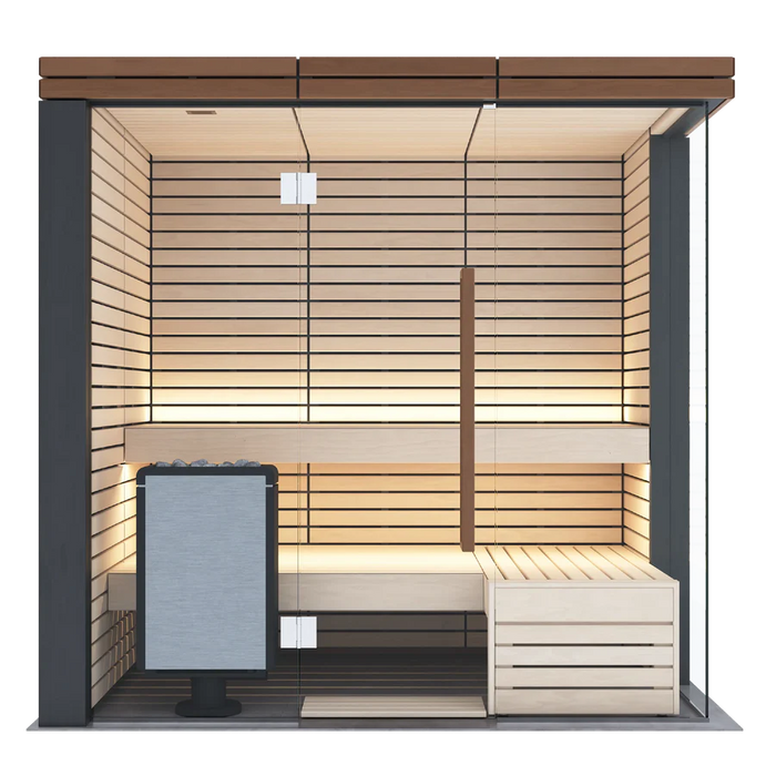 Harvia Lindea View - Thermo-Lime Wood 2-6 Person Indoor Sauna