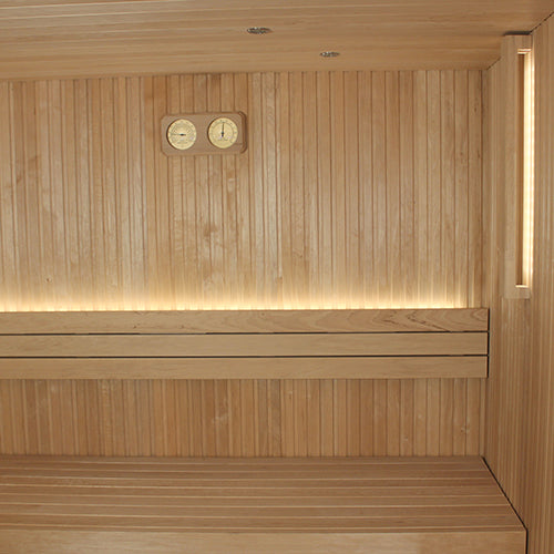 PROSAUNAS Thermometer & Hygrometer Sauna, Thermometer & Hygrometer, Fahrenheit + Celsius