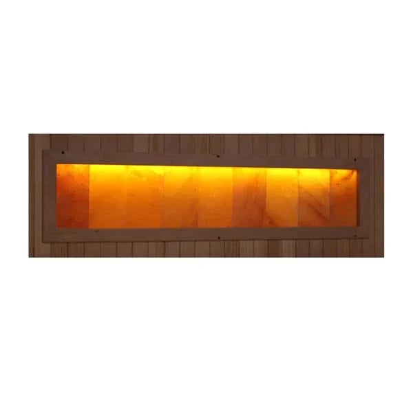 Golden Designs Reserve Edition 3 Person Indoor Full Spectrum Infrared Sauna with Himalayan Salt Bar GDI-8230-01