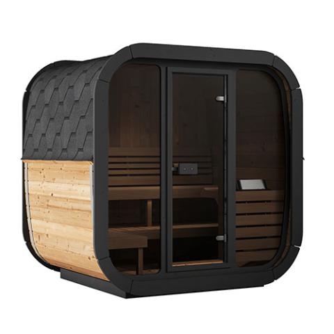 SaunaLife 5 Person Luxury Outdoor Cube Sauna CL5G