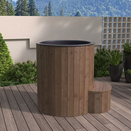 SaunaLife Model S1N Soak Series Home Cold/Hot Immersion Tub, Natural, 1-Person
