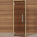 Alder Frame Door Benelux, Bronze Glass, 690×1890 mm (27 1/8″ x 74 3/8″) - West Coast Saunas - BSAUNAABGBDR