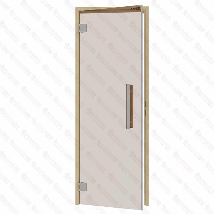 Alder Frame Door Benelux, Bronze Glass, 690×1890 mm (27 1/8″ x 74 3/8″) - West Coast Saunas - BSAUNAABGBDR