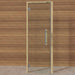 Alder Frame Door Benelux, Clear Glass, 690×1890 mm (27 1/8″ x 74 3/8″) - West Coast Saunas - BSAUNAACGDBR