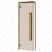 Alder Frame Door Benelux Square, Bronze Glass, 690×1890 mm (27 1/8″ x 74 3/8″) - West Coast Saunas - BSAUNAABGBSDR