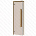 Alder Frame Door Benelux Square, Bronze Glass, 690×2090 mm (27 1/8″ x 82 1/4″) - West Coast Saunas - BSAUNAABGBSD2R