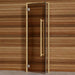 Alder Frame Door Benelux Square, Bronze Glass, 690×2090 mm (27 1/8″ x 82 1/4″) - West Coast Saunas - BSAUNAABGBSD2R