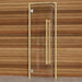 Alder Frame Door Benelux Square, Clear Glass, 690×1890 mm (27 1/8″ x 74 3/8″) - West Coast Saunas - BSAUNAACGBSDR