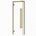 Alder Frame Door Benelux Square, Clear Glass, 690×1890 mm (27 1/8″ x 74 3/8″) - West Coast Saunas - BSAUNAACGBSDR