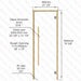 Alder Frame Door Benelux Square, Clear Glass, 690×1890 mm (27 1/8″ x 74 3/8″) - West Coast Saunas - BSAUNAACGBSDR
