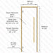Alder Frame Door Benelux Square, Clear Glass, 690×1890 mm (27 1/8″ x 74 3/8″) - West Coast Saunas - BSAUNAACGBSDL