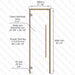 Alder Frame Door Benelux Square, Clear Glass, 690×2090 mm (27 1/8″ x 82 1/4″) - West Coast Saunas - BSAUNAACGBSD2L