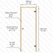 Alder Frame Door, Clear Glass, 690×1890 mm (27 1/8″ x 74 3/8″) - West Coast Saunas - BSAUNAACGDR