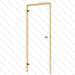 Alder Frame Door, Clear Glass, 690×1890 mm (27 1/8″ x 74 3/8″) - West Coast Saunas - BSAUNAACGDR