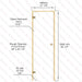 Alder Frame Door, Clear Glass, 690×2090 mm (27 1/8″ x 82 1/4″) - West Coast Saunas - BSAUNAACGD2L