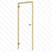 Alder Frame Door, Clear Glass, 690×2090 mm (27 1/8″ x 82 1/4″) - West Coast Saunas - BSAUNAACGD2R