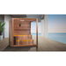 All Glass Front & Side Wall "Kuusamo" 6 Person Indoor Traditional Sauna - West Coast Saunas - GDI-7206-01