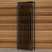 Aspen Black Frame Door Benelux Square, Grey Glass, 690×1890 mm (27 1/8″ x 74 3/8″) - West Coast Saunas - BSAUNAAGGBSDR