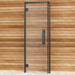 Aspen Black Frame Sauna Door Benelux, Clear Glass, 690×1890 mm (27 1/8″ x 74 3/8″) - West Coast Saunas - BSAUNAACGBDR