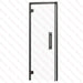 Aspen Black Frame Sauna Door Benelux, Clear Glass, 690×1890 mm (27 1/8″ x 74 3/8″) - West Coast Saunas - BSAUNAACGBDR