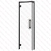 Aspen Black Frame Sauna Door Benelux, Clear Glass, 690×2090 mm (27 1/8″ x 82 1/4″) - West Coast Saunas - BSAUNAACGBD2R