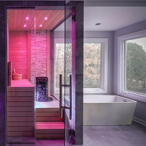 Bathology Spectrum 511 Sauna Room Color Bathing LED RGB Lighting System Single Zone - West Coast Saunas - BATHO511SZ